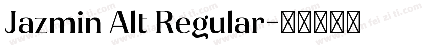 Jazmin Alt Regular字体转换
